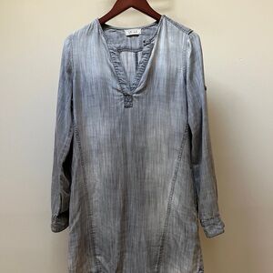 Bella Dahl Chambray Tunic Dress XS